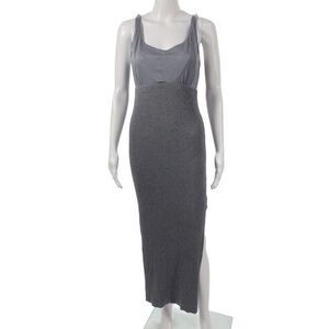 Seraphine Womens Maternity Bodycon Dress Gray Sleeveless Size 4